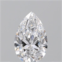 Diamante Natural 0.53 quilates, De pera , Color D, claridad VS1 y certificado GIA