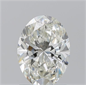 Natural Diamond 1.50 Carats, Oval with  Cut, J Color, SI1 Clarity and Certified by GIA
