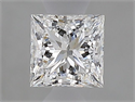 Natural Diamond 0.53 Carats, Princess with  Cut, F Color, VVS1 Clarity and Certified by GIA