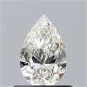 Diamante Natural 0.52 quilates, De pera , Color J, claridad IF y certificado GIA