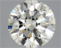Natural Diamond 2.08 Carats, Round with Excellent Cut, J Color, SI1 Clarity and Certified by GIA