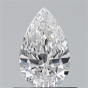 Picture of Natural Diamond 0.50 Carats, Pear with  Cut, D Color, VVS1 Clarity and Certified by GIA