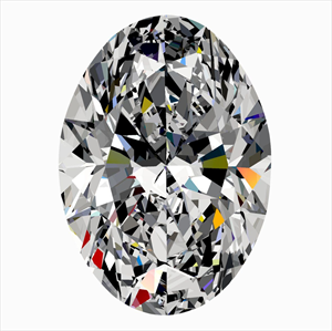 Foto Diamante Natural 0.55 quilates, Ovalado , Color F, claridad VS1 y certificado GIA de