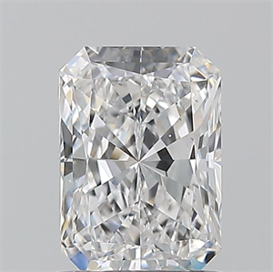 Picture of Natural Diamond 1.01 Carats, Radiant with  Cut, D Color, VS2 Clarity and Certified by GIA