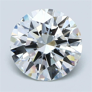 Picture of Natural Diamond 2.50 Carats, Round with Excellent Cut, H Color, VS1 Clarity and Certified by GIA