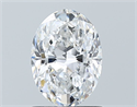 Natural Diamond 1.01 Carats, Oval with  Cut, D Color, VS2 Clarity and Certified by GIA
