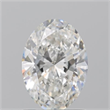 Natural Diamond 1.20 Carats, Oval with  Cut, G Color, SI1 Clarity and Certified by GIA