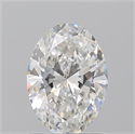 Natural Diamond 1.20 Carats, Oval with  Cut, G Color, SI1 Clarity and Certified by GIA