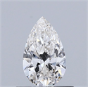Natural Diamond 0.50 Carats, Pear with  Cut, J Color, VVS1 Clarity and Certified by GIA