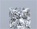 Natural Diamond 0.92 Carats, Princess with  Cut, F Color, VS2 Clarity and Certified by GIA