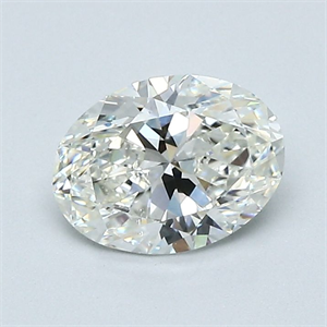 Picture of Natural Diamond 1.01 Carats, Oval with  Cut, I Color, SI1 Clarity and Certified by GIA