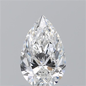 Picture of Natural Diamond 0.50 Carats, Pear with  Cut, F Color, VVS1 Clarity and Certified by GIA