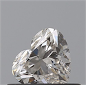 Natural Diamond 0.43 Carats, Heart with  Cut, H Color, VS2 Clarity and Certified by GIA