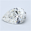 Natural Diamond 2.01 Carats, Pear with  Cut, G Color, VS2 Clarity and Certified by GIA