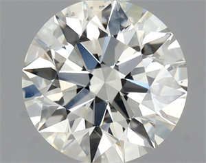 Picture of Natural Diamond 0.66 Carats, Round with Excellent Cut, J Color, SI1 Clarity and Certified by GIA