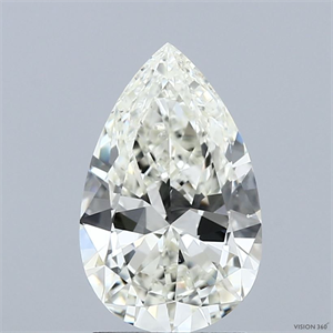 Picture of Natural Diamond 2.01 Carats, Pear with  Cut, J Color, VS2 Clarity and Certified by IGI