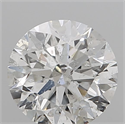 Natural Diamond 0.72 Carats, Round with Excellent Cut, F Color, I1 Clarity and Certified by IGI