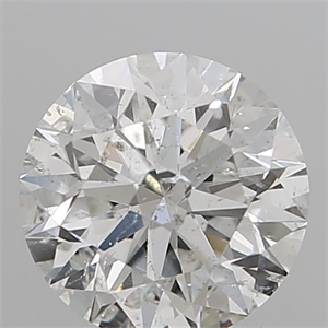 Picture of Natural Diamond 0.72 Carats, Round with Excellent Cut, F Color, I1 Clarity and Certified by IGI