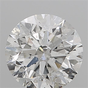 Picture of Natural Diamond 0.72 Carats, Round with Excellent Cut, F Color, I1 Clarity and Certified by IGI