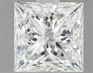 Picture of Natural Diamond 1.17 Carats, Princess with  Cut, I Color, SI1 Clarity and Certified by GIA