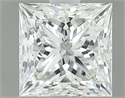 Natural Diamond 1.17 Carats, Princess with  Cut, I Color, SI1 Clarity and Certified by GIA