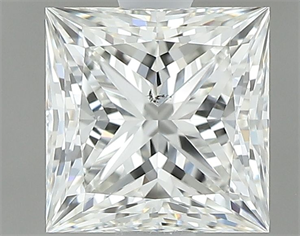 Picture of Natural Diamond 1.17 Carats, Princess with  Cut, I Color, SI1 Clarity and Certified by GIA