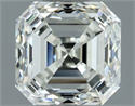 Natural Diamond 1.00 Carats, Asscher with  Cut, I Color, VVS2 Clarity and Certified by IGI