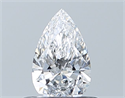 Natural Diamond 0.42 Carats, Pear with  Cut, D Color, VVS1 Clarity and Certified by GIA