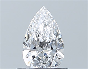 Picture of Natural Diamond 0.42 Carats, Pear with  Cut, D Color, VVS1 Clarity and Certified by GIA