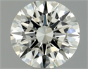 Natural Diamond 0.53 Carats, Round with Excellent Cut, J Color, VVS1 Clarity and Certified by GIA