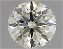 Natural Diamond 0.90 Carats, Round with Excellent Cut, L Color, VS1 Clarity and Certified by IGI