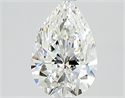 Diamante Natural 0.91 quilates, De pera , Color F, claridad VVS2 y certificado GIA