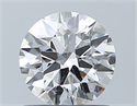 Natural Diamond 0.80 Carats, Round with Excellent Cut, F Color, SI2 Clarity and Certified by GIA