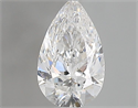 Diamante Natural 0.30 quilates, De pera , Color F, claridad SI2 y certificado GIA