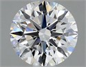 Natural Diamond 0.75 Carats, Round with Excellent Cut, D Color, VVS2 Clarity and Certified by GIA