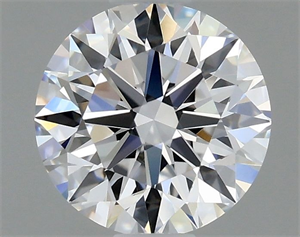 Picture of Natural Diamond 0.75 Carats, Round with Excellent Cut, D Color, VVS2 Clarity and Certified by GIA