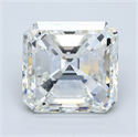 Natural Diamond 5.05 Carats, Asscher with  Cut, I Color, VS2 Clarity and Certified by GIA
