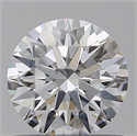 Lab Grown Diamond 0.73 Carats, Round with Ideal Cut, D Color, VVS1 Clarity and Certified by IGI