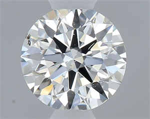 Picture of Natural Diamond 0.40 Carats, Round with Excellent Cut, H Color, SI2 Clarity and Certified by GIA