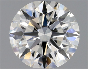Picture of Natural Diamond 0.41 Carats, Round with Excellent Cut, H Color, VVS2 Clarity and Certified by GIA