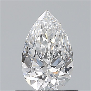 Picture of Natural Diamond 0.60 Carats, Pear with  Cut, E Color, VS1 Clarity and Certified by GIA