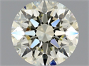 Natural Diamond 0.70 Carats, Round with Excellent Cut, N Color, SI1 Clarity and Certified by GIA