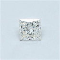 Natural Diamond 0.28 Carats, Princess with  Cut, F Color, VS2 Clarity and Certified by GIA