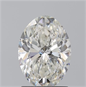 Natural Diamond 1.71 Carats, Oval with  Cut, H Color, SI1 Clarity and Certified by GIA