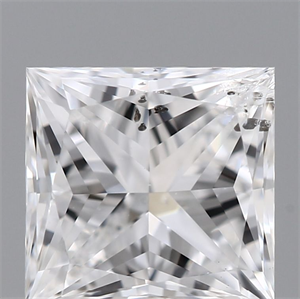 Picture of Natural Diamond 0.50 Carats, Princess with  Cut, D Color, I1 Clarity and Certified by GIA