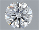 Natural Diamond 0.90 Carats, Round with Excellent Cut, D Color, SI2 Clarity and Certified by GIA