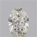 Natural Diamond 1.01 Carats, Oval with  Cut, H Color, SI2 Clarity and Certified by GIA
