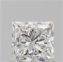 Natural Diamond 0.71 Carats, Princess with  Cut, I Color, VS1 Clarity and Certified by GIA