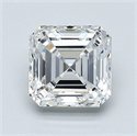 Natural Diamond 1.51 Carats, Asscher with  Cut, E Color, VVS2 Clarity and Certified by GIA