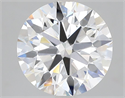 Lab Grown Diamond 4.09 Carats, Round with Ideal Cut, F Color, VVS2 Clarity and Certified by IGI